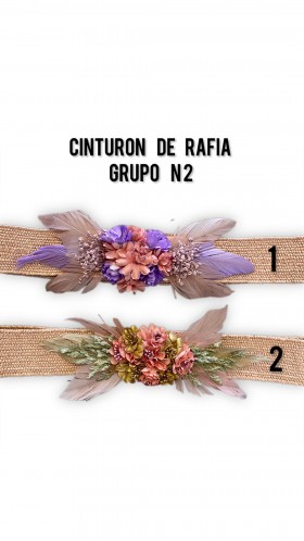 CINTURON RAFIA CON PLUMA