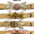 RAFFIA BELT WITH FEATHER