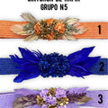 RAFFIA BELT WITH FEATHER