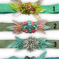 RAFFIA BELT WITH FEATHER