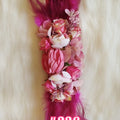 FUCHSIA FEATHER BELT